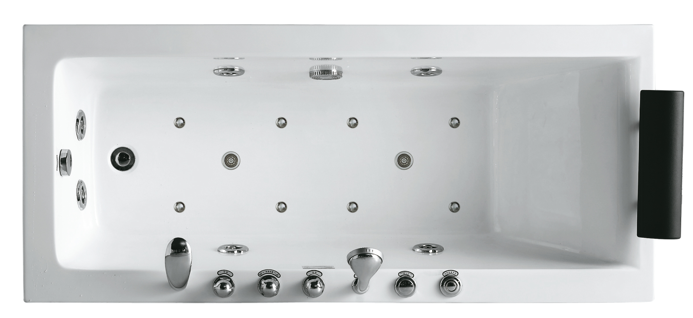 5 Foot Acrylic Air Jet Whirlpool Bathtubs 60 X 30 60 X 32 60 X 36
