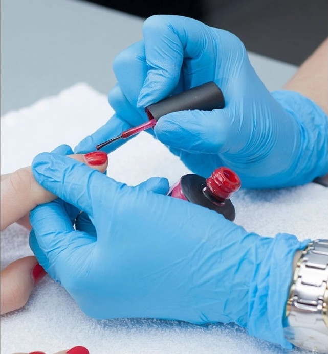 Breathable Exam Bulk Nitrile Disposable Gloves Medium