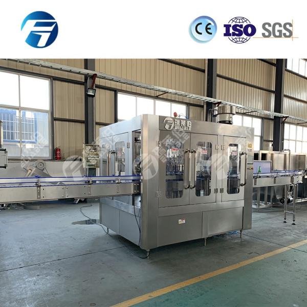 SUS 304 Carbonated Drink Glass Bottle Filling Machine Full Automatic Low Noise
