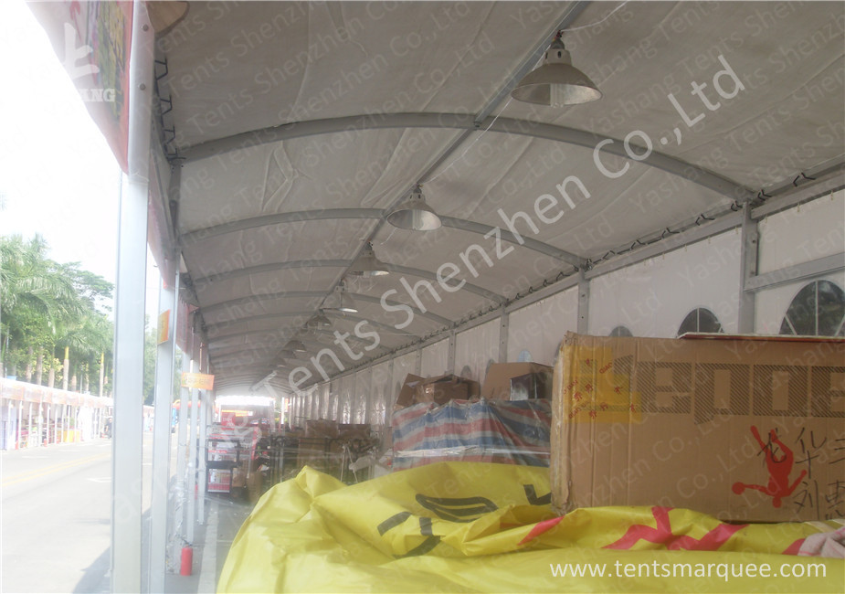 100 Percent Utilization Anodized Aluminum Frame Tents , Clear Span Fabric Structures