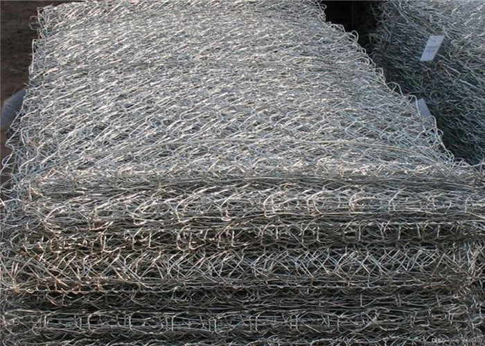 Zinc Coated Metal Stone Cage Box Gabion basket 60*80mm For Retaining Wall