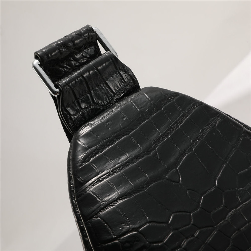 Exotic Crocodile Skin Men's Chest Bag Authentic Genuine Alligator Leather Male Messenger Bag Crossbody Shoulder Bag