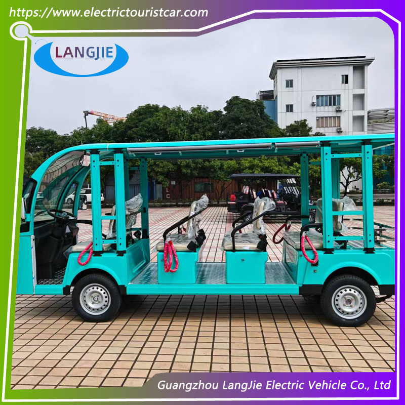 7.5kW AC Motor 11 Seats Electric Tourist Car Max Speed 30km/H For Public Area Transportation