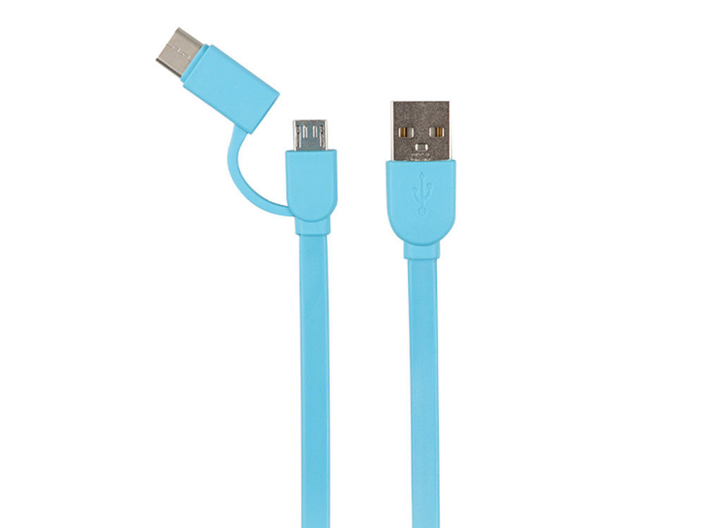 Multifunction USB Date Extension Cable 2 In1 100cm Length TPE Material For Charging