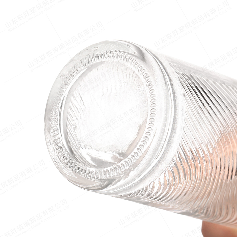 Glass Bottle For Vodka Whisky Champagne Custom Size with Rubber Stopper