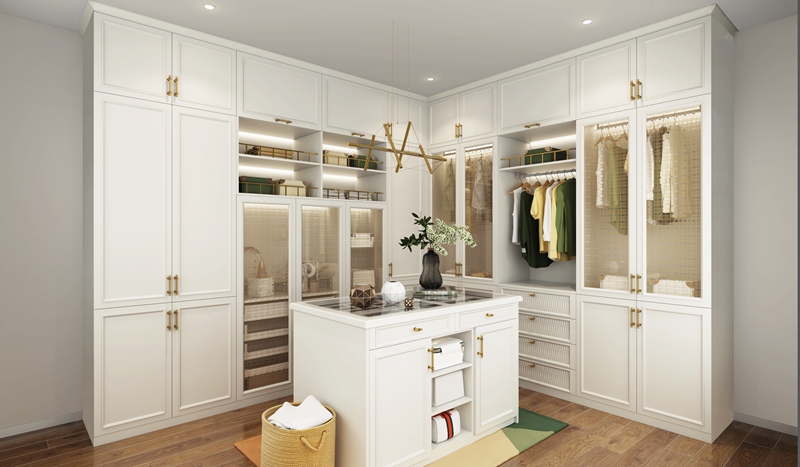 Directly Sells Solid Wood Children Wardrobe for Storage Contemporary Design