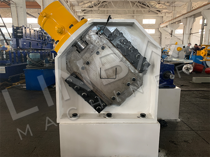 Galvanized Steel Automatic Perforated Highway Guardrail Post Roll Forming Machine
