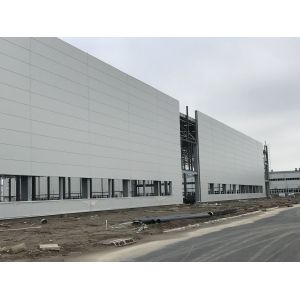 Custom Steel Structure Fabrication With Galvanized C Or Z Type Purlin And H Beam