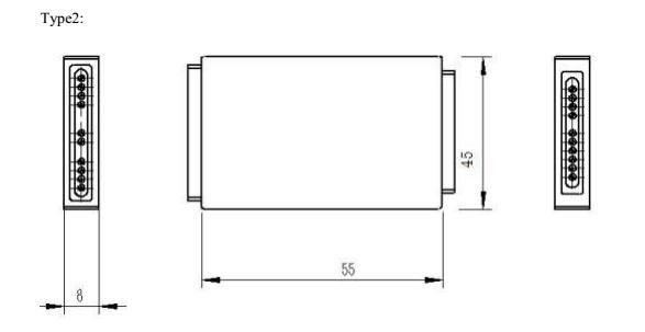 CCWDM, mux/demux, 18CH, 2.0dB insertion loss, 20nm channel spacing, 55x45x8mm ABS box.