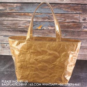 China Tyvek Beach Tote Bag Customized Logo Shopping Bag Fashion Woman Custom Beach Bag Paper Shopping Bag Tyvek Tote Bag on sale