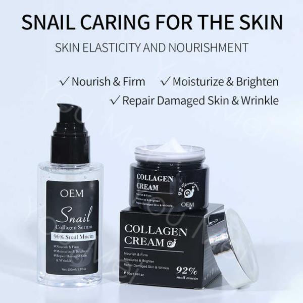 Quality Sensitive Skin Advanced Snail 96 Mucin Essence Cream Collagen Skin Care Set OEM for sale