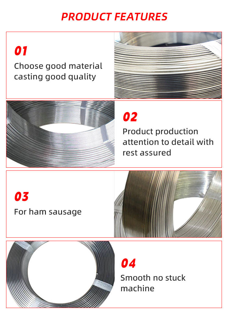 5.5kg/Roll Highest Level Food Grade Aluminium Wire Roll Clips For Sausages Casing
