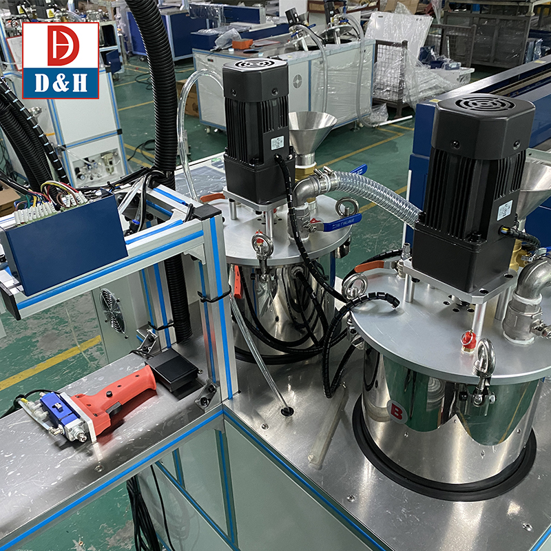 2K Silicone Epoxies PU AB Resin Mixing And Dispensing Machine Wood Packaging Material