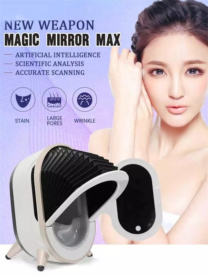 Portable Ai 20 Million Facial Scanner Skin Analyzer 3d Uv Magic Mirror