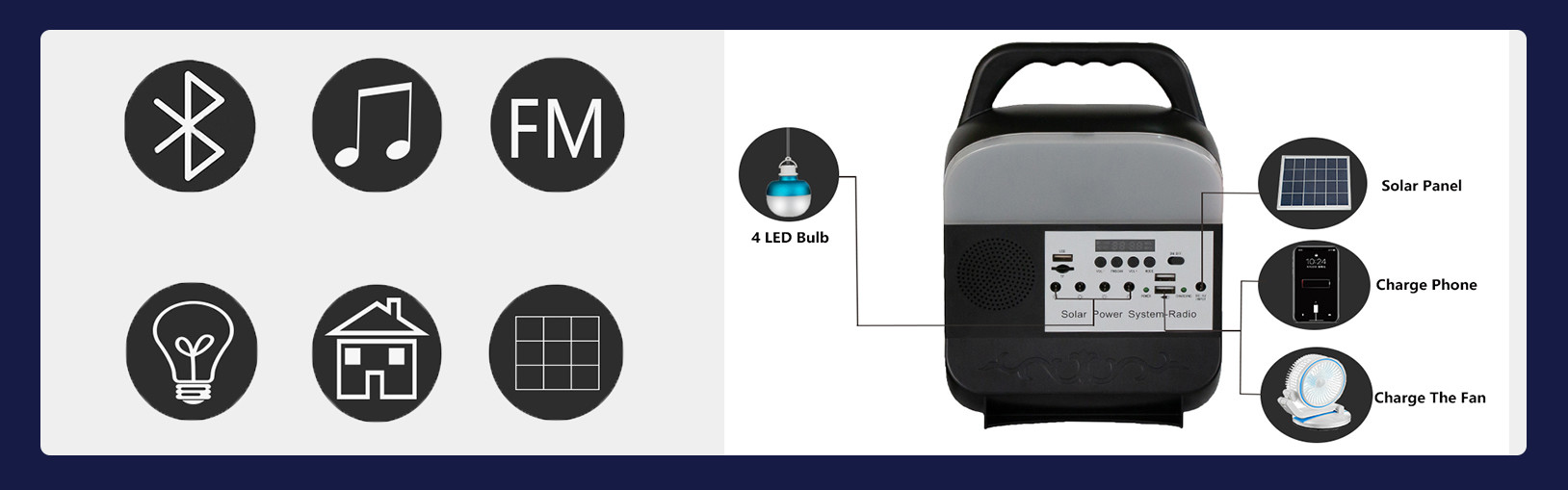 Outdoor Portable Solar Camping Light