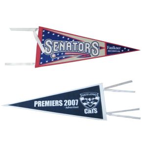Custom Dye Sublimation Triangle Banner Flags Waterproof CMYK Printing