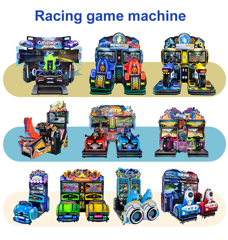 Exciting 3 Screens Car Racing Game Simulator Machine 1 Player