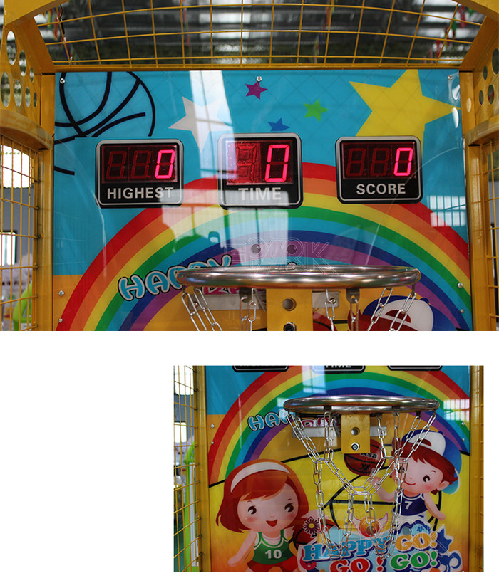 110 / 220V Indoor Street Arcade Basketball Game Machine For Children