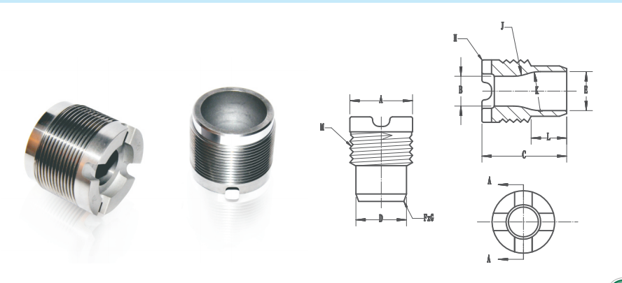 Tungsten Carbide PDC Drill Bit Cemented Carbide Nozzle For Oil Field