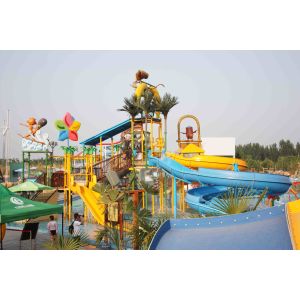 Funny Aqua Playground Fun Water Slides Combination With Biggest Water Slide For