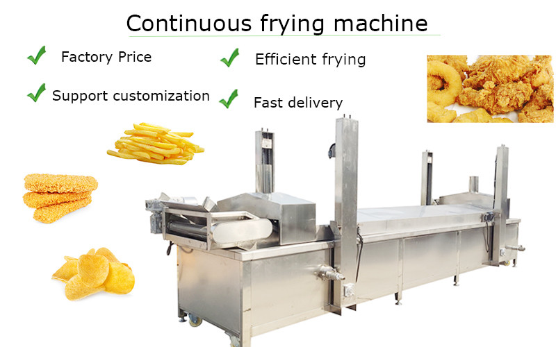 Shrimp Banana Chip Snacks Continuous Deep Fryer 36kw
