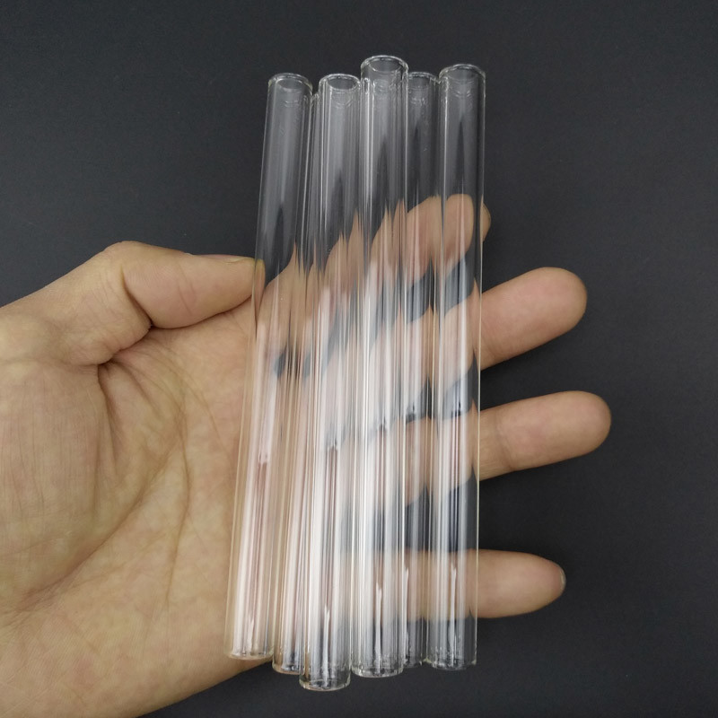 5.9 Inch Glass Bongs Accessories Long Love Rose Glass Smoking Tubes