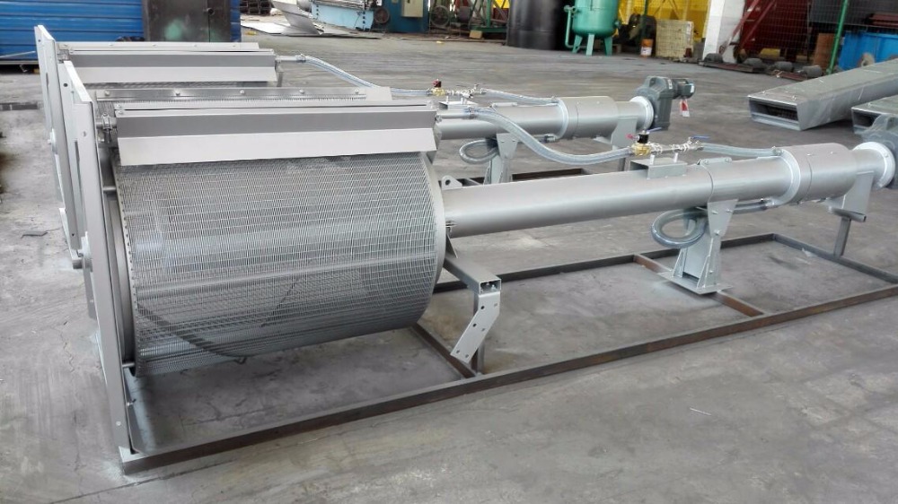 Pump / Gravity Operation Fish Farm Rotary Drum Filter Mesh Length 650-1850mm