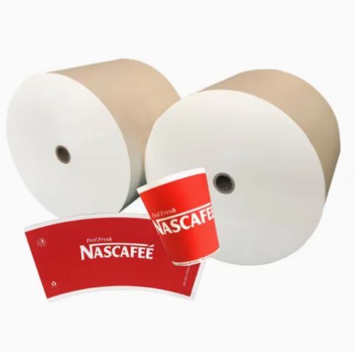 Waterproof Single Double PLA Coated Paper Cup Roll Custom Size High Bulk For Hot