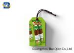 Paper 3D Custom Printed Hang Tags With String , Custom Swing Tags For Food