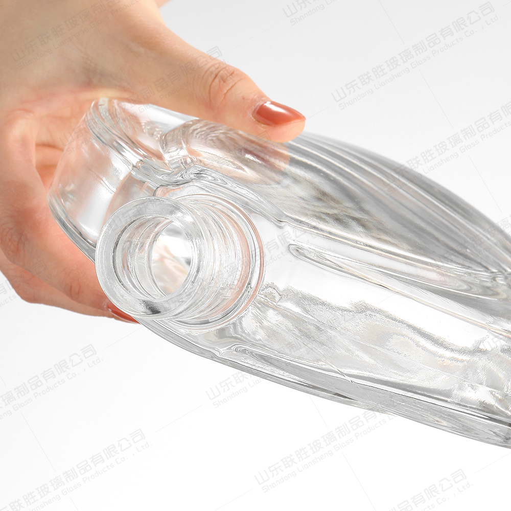 Glass Wine Bottle for Bar Party Brandy Vodka Tequila Decanter Unique and Eye-Catching