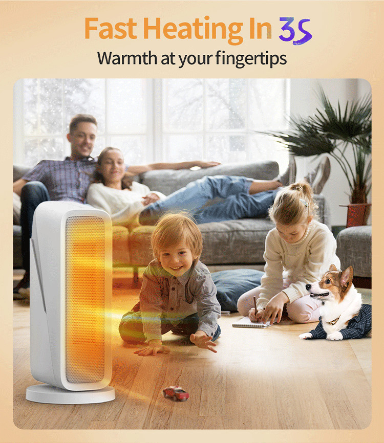 Fast Heating 3 Seconds Electric PTC Heater Customizable Color USB Power Source