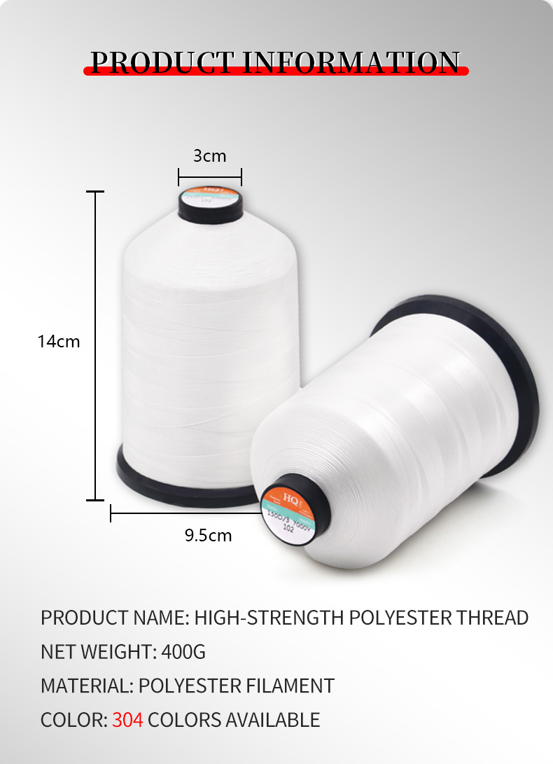 400g High Strength Nylon Thread Tex135 420D/3 Polyester Leather Sewing Thread for Goods
