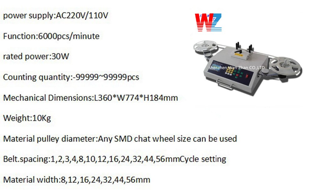 Part Components SMD Counter Machine Easy Operation Zero Error