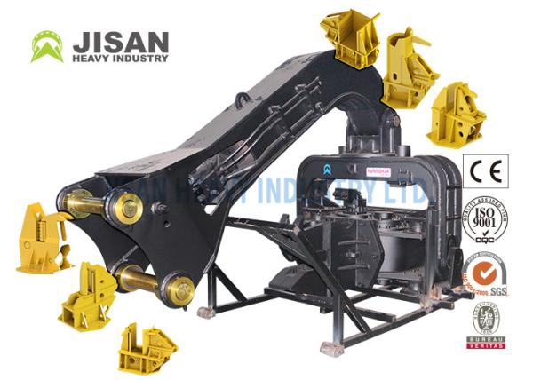 30ton 40ton Excavator Mounted Hydraulic Vibro Steel Sheet Or Photovoltaic Cement