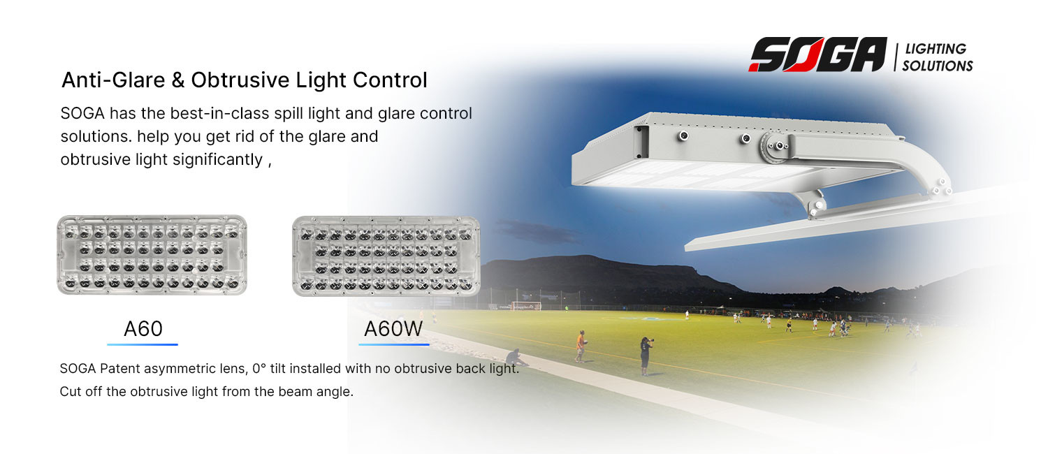 Anti Glare Outdoor LED Sports Lights 150W LED Court Light IK09