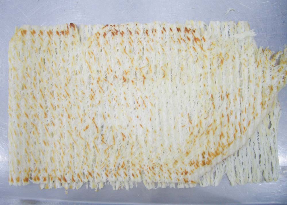 Mr Dried Shredded Squid Organ Iron Plate Roasted Ready White Yellow Color