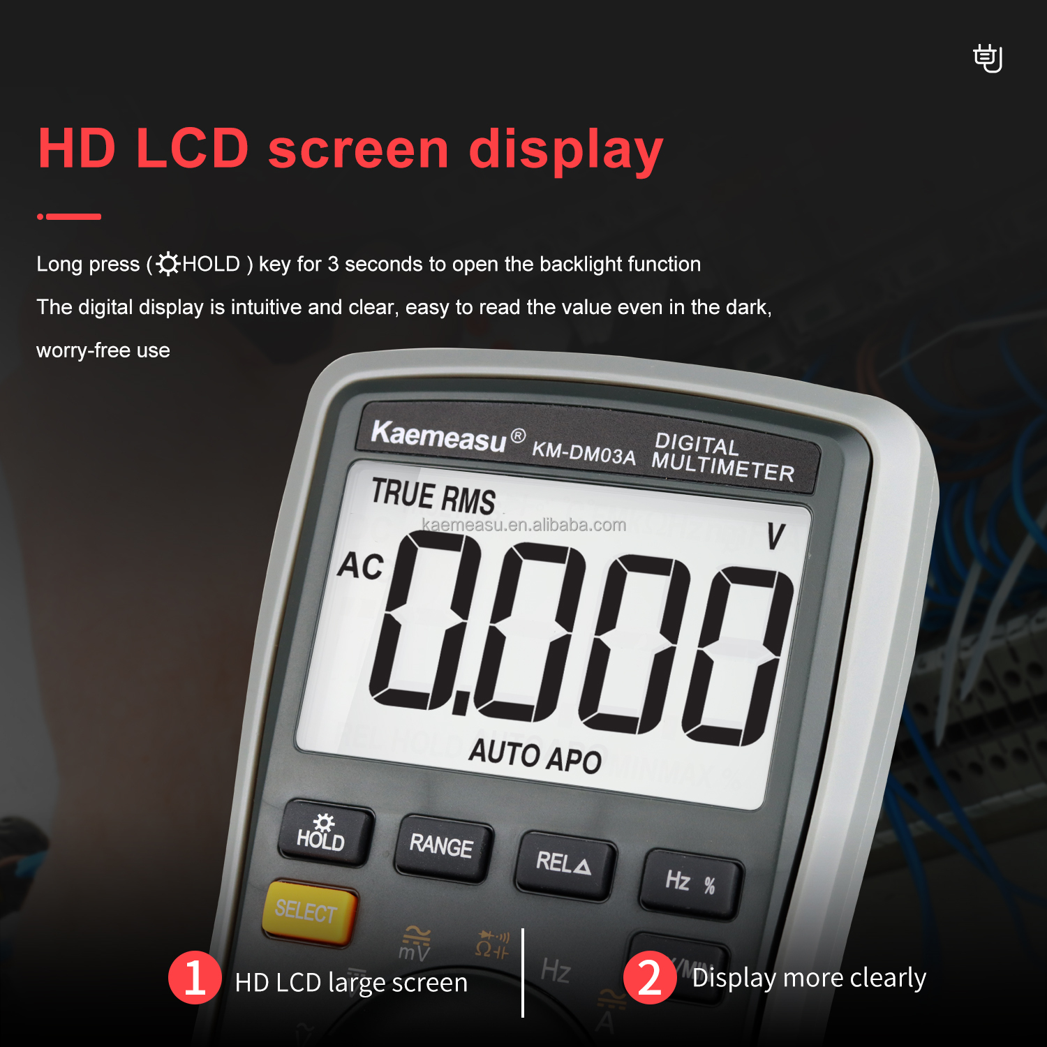 High precision Anti burn multitester 6000 Counts Auto range Diode Ture RMS Voltage Resistance tester Electric Multimeters