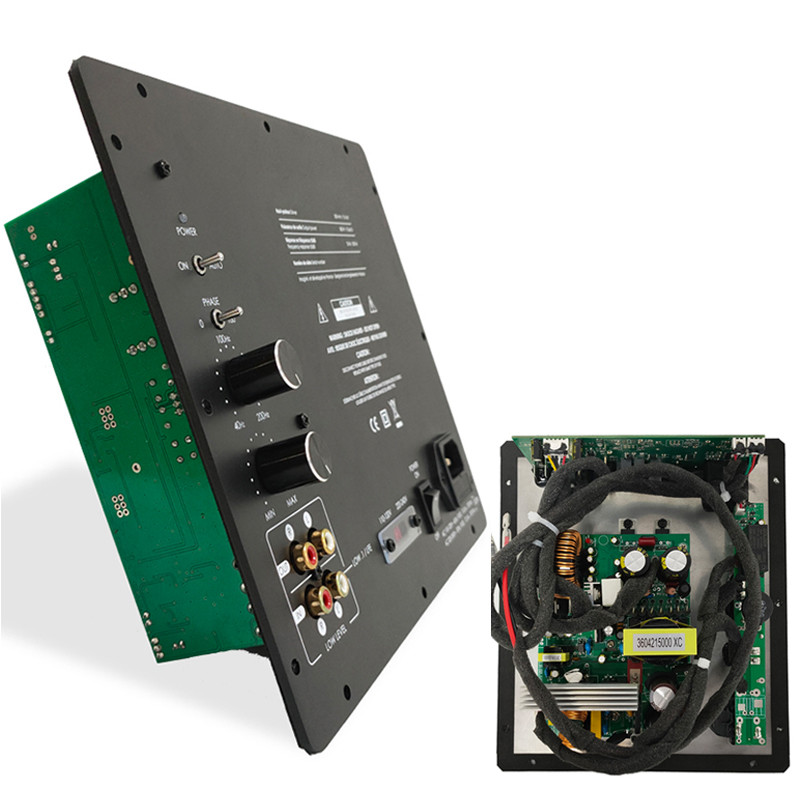 500 Watts RMS Class D Plate Amplifier For Subwoofer Enclosures with Frequency Selection