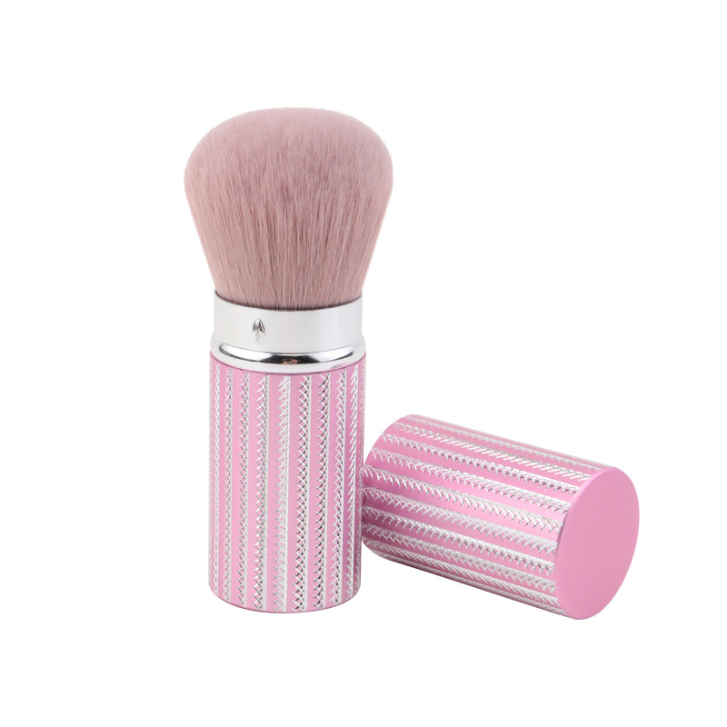Portable Mineral Aluminium Ferrule Makeup Kabuki Brush