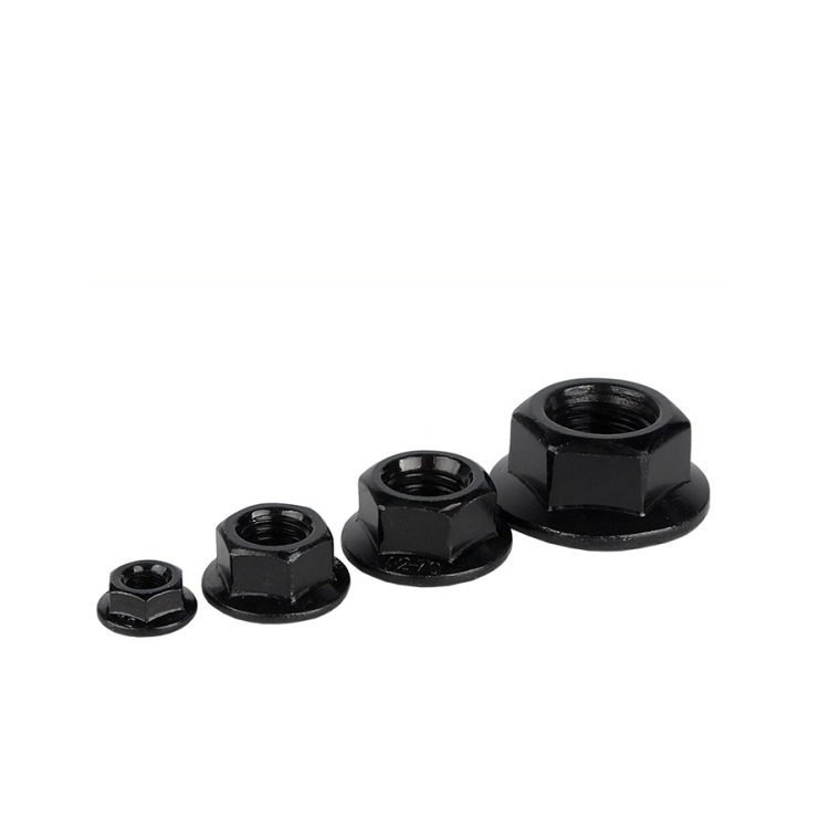 Stainless Steel Flange Nut General Industry M4 M5 M6 M8 M10 M12 Black Yellow Hexagonal