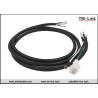 Buy cheap HXT63080 2P 16AWG male to terminals Black PVC Jacket power cable assemblies from wholesalers
