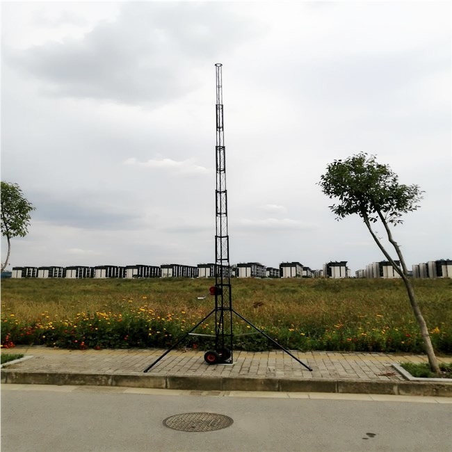 Hand Winch Manual 6M 4 Sections Telescopic Antenna Tower