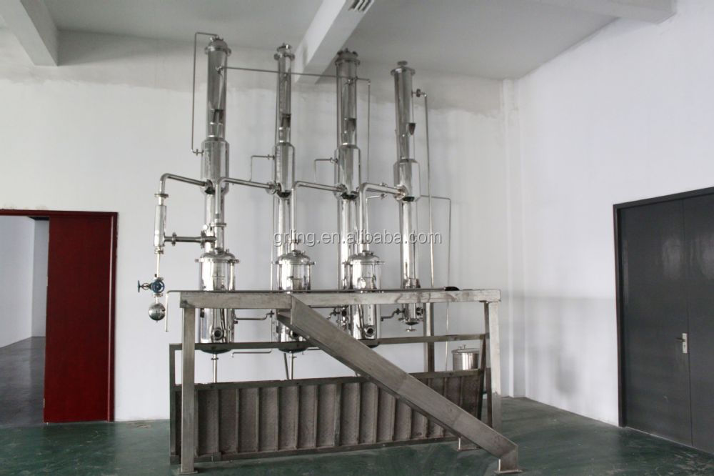 PLC Single Effect Falling Film Evaporator 1000-10000l/H Oil Distillation Ethanol Recovery System
