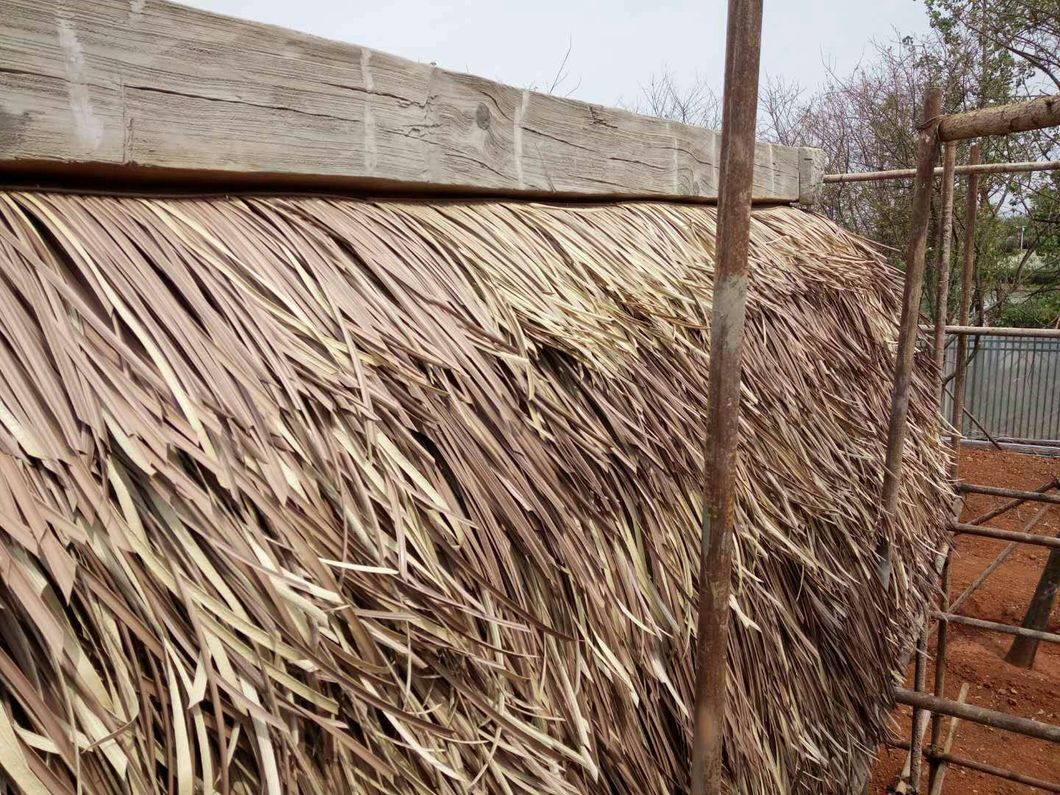 African Fireproof Synthetic Simulation Thatch Roofing Tile for Garden Decoration