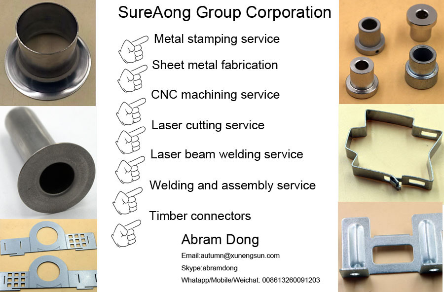 Nick Plated Custom CNC I Shaped Sheet Metal Fabrication Bending Stamping Parts with CE