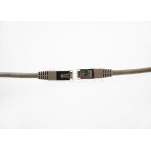 Gold Plated Connector Cat6A Patch Cord 4 Pairs Stranded Bare Copper Color