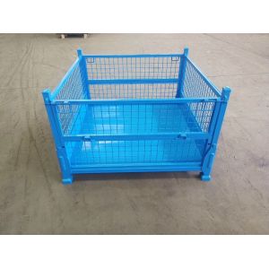 Transportation Collapsible Pallet Bins / Folding Pallet Container High