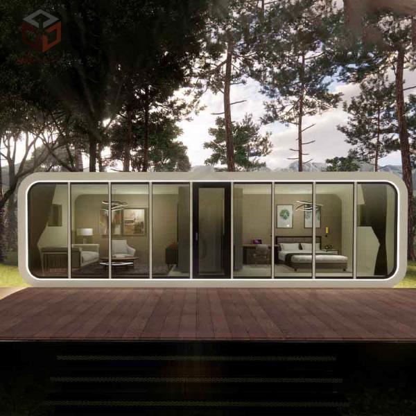 Quality White Aluminum Apple Capsule House Container For Outdoor Adventure for sale
