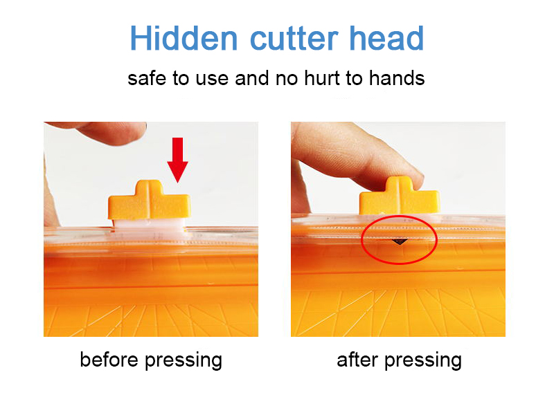 Convenient DIY Paper Cutter Multifunctional Manual A4 Paper Trimmer with Safety Design