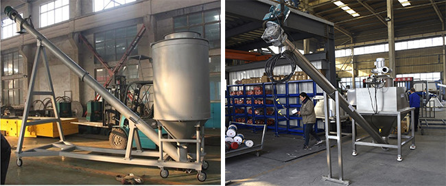 OEM Custom U Type Screw Feeder Conveyor For Powder Granular Small Block Material